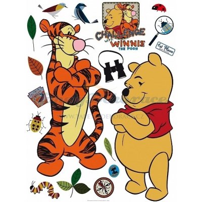 AG Design AGF00866 Samolepicí dekorace Disney Medvídek Pú3 (65 x 85 cm) – Zboží Mobilmania