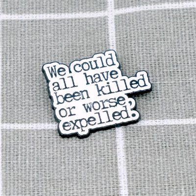 Pinarna We could all have been killed or worse, expelled. / Všichni jsme mohli být zabiti nebo ještě hůř, vyloučeni. – Sleviste.cz