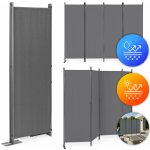 MultiGarden Skládací zahradní a pokojový paraván 4dílný 167 × 216 cm šedý AW-022/4TLG GREY – Sleviste.cz