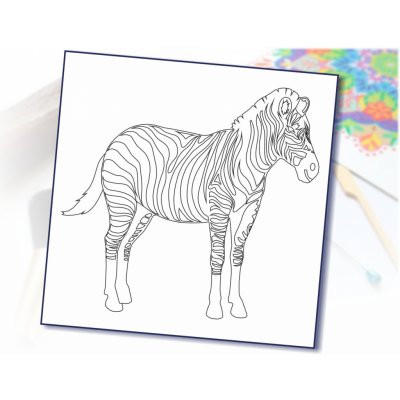 Radost v písku Šablona na pískování zebra 21 x 21 cm – Zbozi.Blesk.cz