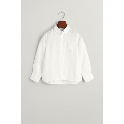 Gant Reg. Linen Ls B.D. Shirt bílá – Zboží Dáma