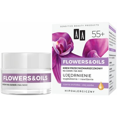 AA Flowers & Oils pleťový krém proti vráskám 55+ na den a noc 50 ml