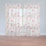 Záclony Růžové dudlíky: 2 ks - 150x250 cm - Sablio – Hledejceny.cz