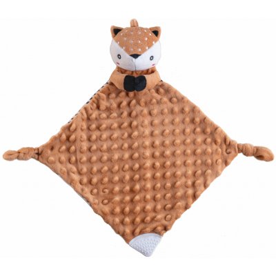 babyted Srneček usínáček babyted, kousátko, chrastítko plyš 25x25cm na kartě v sáčku 0m+ – Zboží Dáma