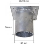 OZY Nástavec na zemní šrouby - plochy 90x90x60mm – Zboží Mobilmania