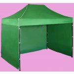 Expodum Nůžkový stan 3x2m ocelový Zelená 3 boční plachty – Zboží Dáma