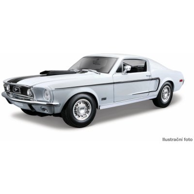 Maisto Ford Mustang GT Cobra Jet 1968 Modrý 1:18 – Zboží Mobilmania