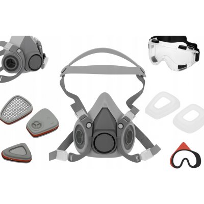 Kraft&Dele Ochranná maska s filtrem + brýle KD10032 – HobbyKompas.cz