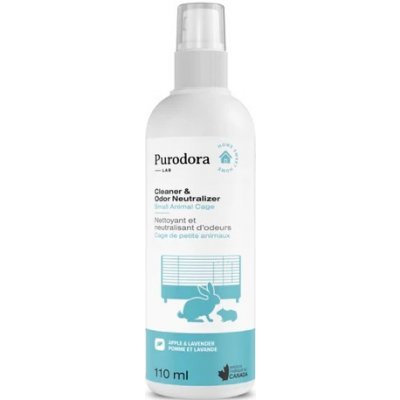 PurodoraLab Odstraňovač zápachu a čistič na klece pro malá zvířata 2v1 110 ml – Zboží Dáma