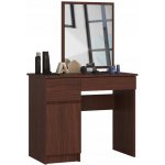 Ak furniture Kosmetický stolek se zrcadlem P-2/SL wenge pravý – Zbozi.Blesk.cz