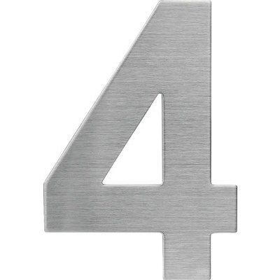 Nerezové číslo RN.120L.4.N v plochém „2D“ provedení, nerez – Sleviste.cz