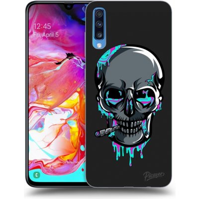 Pouzdro Picasee silikonové Samsung Galaxy A70 A705F - EARTH - Lebka 3.0 černé