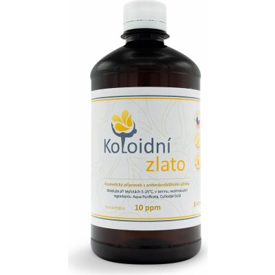 Koloidní stříbro Koloidní zlato 10 ppm Skleněné lahve 500 ml – Zboží Mobilmania