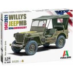 Italeri Model Kit auto Willys Jeep MB 1:24 – Zboží Dáma