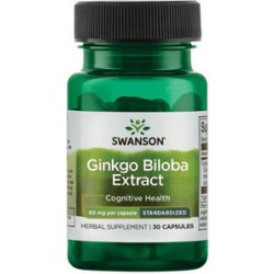 Swanson Ginkgo Biloba Extract 60 mg 60 kapslí