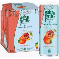 Perrier & Juice plech Broskev & Třešeň 250 ml