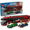 Lego LEGO City 60445 Kamion F1 s vozy F1 RB20 a AMR24