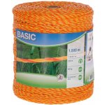 Lanko pro elektrický ohradník BASIC 1000m žlutá oranžová – Hledejceny.cz