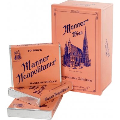 Manner oplatky s oříškovou příchutí 8 x 75 g