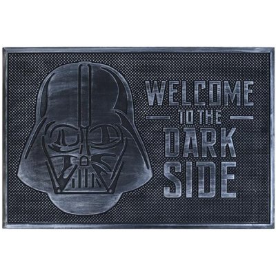 CurePink Gumová Star Wars Hvězdné války Welcome To The Dark Side (60 x 40 cm) šedá [GP85487] – Zboží Mobilmania