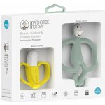 Matchstick Monkey dárková sada kousátek Banán a Opice Mint Green – Zboží Dáma