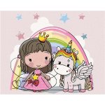 Zuty Malování podle čísel PRINCEZNA A JEDNOROŽEC – Zboží Dáma