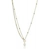 Náhrdelník Emily Westwood Pozlacený dvojitý náhrdelník s perlou EWN23080G