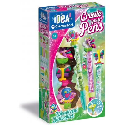 Clementoni IDEA Vytvoř si originální pero Wonderful Butterflies – Hledejceny.cz