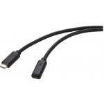 Renkforce RF-4755222 USB 3.2 Gen2 (USB 3.1 Gen2) USB-C ® zástrčka USB-C ® zásuvka 2m černý – Zboží Živě