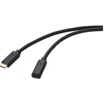 Renkforce RF-4755222 USB 3.2 Gen2 (USB 3.1 Gen2) USB-C ® zástrčka USB-C ® zásuvka 2m černý – Zboží Živě