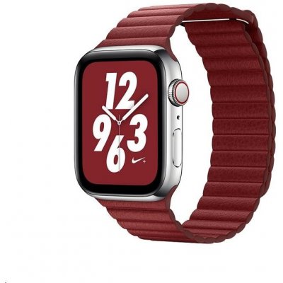 Coteetci kožený magnetický řemínek Loop Band pro Apple Watch 42 / 44mm červený WH5206-RD – Hledejceny.cz