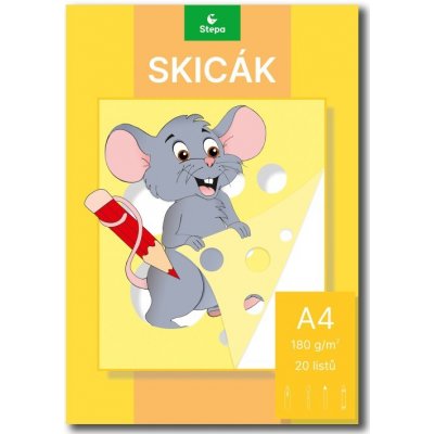 Stepa Skicák A4 20 listů 180 g/m2 – Zboží Dáma