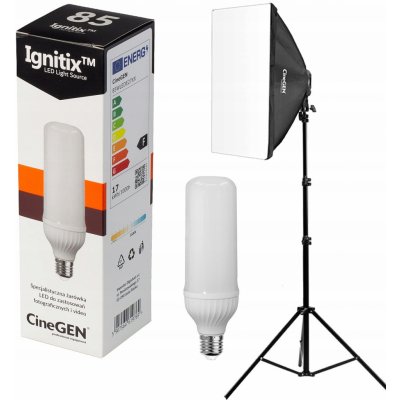 CineGEN Studiová lampa softboxem Single-44681 40x40 cm 65 W – Zboží Živě
