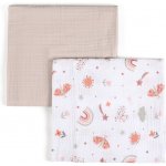 Funnababy Mušelínové osušky 2 ks Sunny Beige 90 x 90 cm – Zboží Dáma