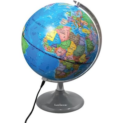 Lexibook Denní a noční svítící globus - mapa Země ve dne a svítí mapa souhvězdí (anglicky) – Zboží Mobilmania