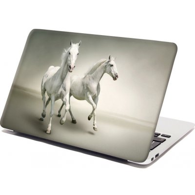 Sablio Samolepka na notebook Dva bílí koně - 29x20 cm