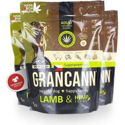 Grancann Lamb & Hemp seeds Adult medium & large breeds 3 kg