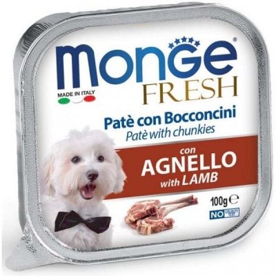 Monge Fresh Adult Dog jehněčí 100 g – Zboží Mobilmania