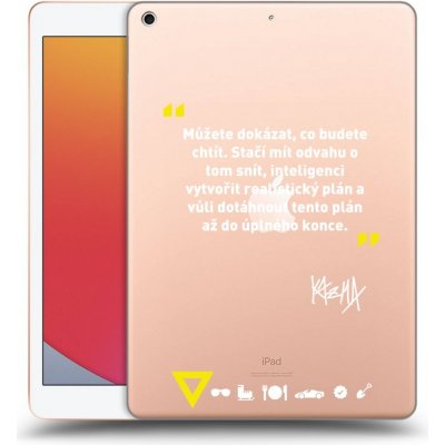 Picasee silikonový Apple iPad 10.2" 2020 8. gen Kazma MŮŽETE DOKÁZAT, CO BUDETE CHTÍT čiré