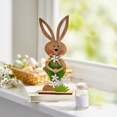 Die moderne Hausfrau Dřevěná dekorace Zajíc Fritz – Zboží Dáma