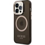 Pouzdro Guess Translucent MagSafe Kompatibilní iPhone 14 Pro černé – Zboží Mobilmania