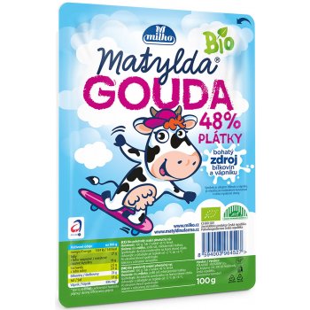 Milko Matylda z hor Bio gouda 48% plátky 100g