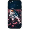 Pouzdro a kryt na mobilní telefon Apple Pouzdro Mobiwear Glossy Apple iPhone 6S - G002G Astronaut v růžích