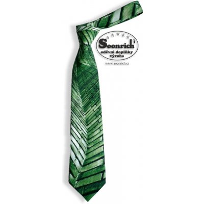 Soonrich kravata zelená rock kor035