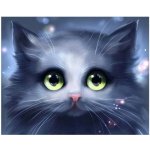 Norimpex Diamantové malování Šedé kotě 30 x 40 cm – Zboží Mobilmania