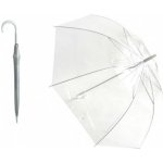 Deštník průhledný bílý