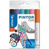 Školní papírové hodiny PILOT Pintor Fine Sada akrylových popisovačů 0,9-1,5mm - Creative 6 ks