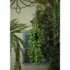 Květina Emerald Umělý svícník závěsná rostlina 50 cm v květináči - Default Title