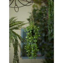 Emerald Umělý svícník závěsná rostlina 50 cm v květináči - Default Title