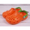 Dětské žabky a pantofle Camminare s motýlkem oranžové